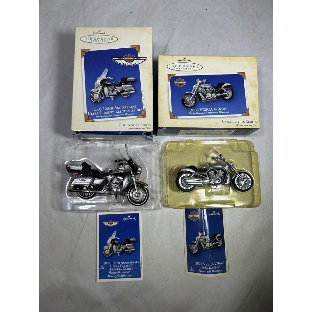 VTG Hallmark VRSCA V-ROD & Electra Glide Harley Davidson Motorcycle 2002 2003